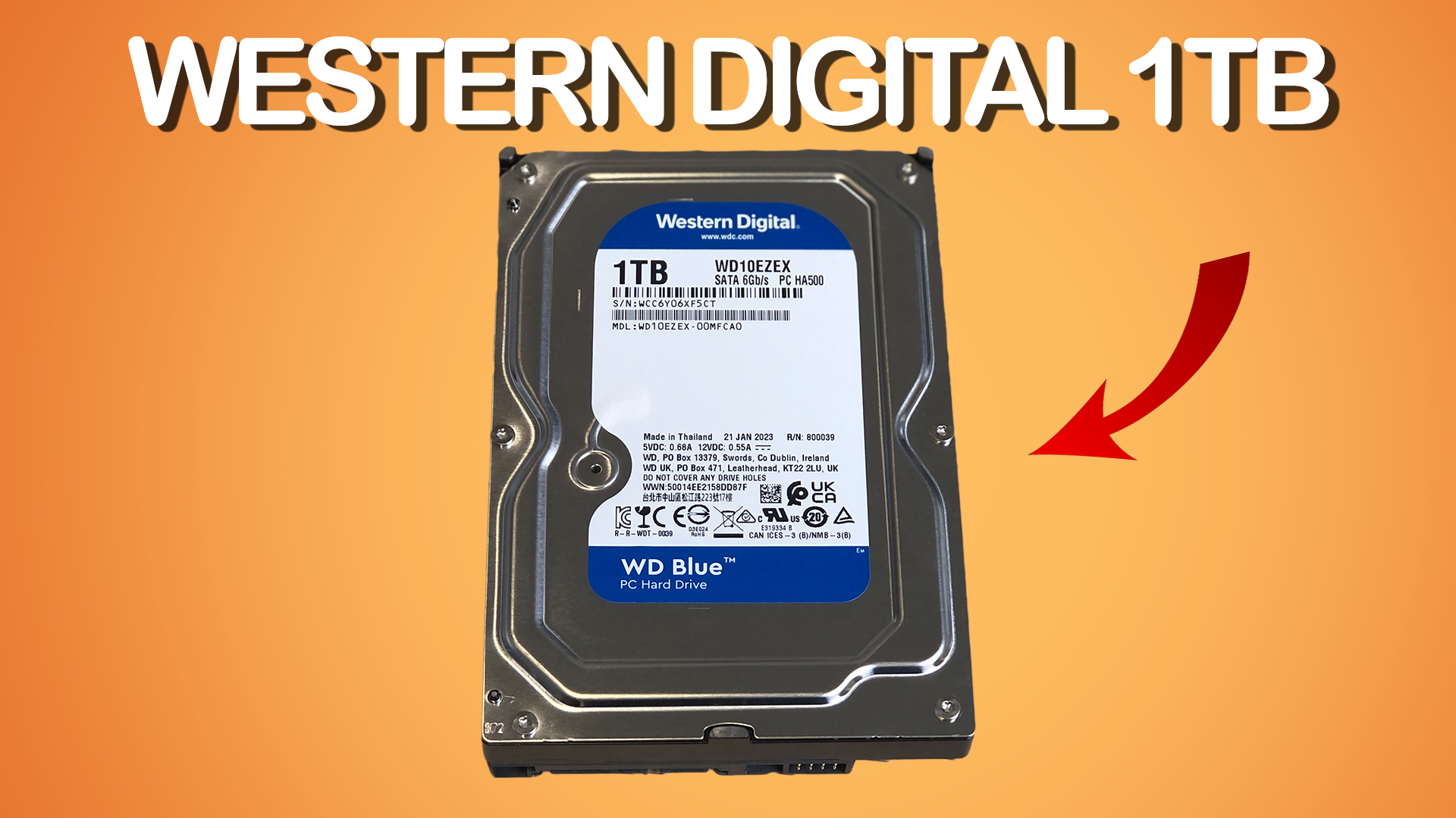 Watch Unboxing and Installing the WD Blue 1TB SATA Hard Drive on